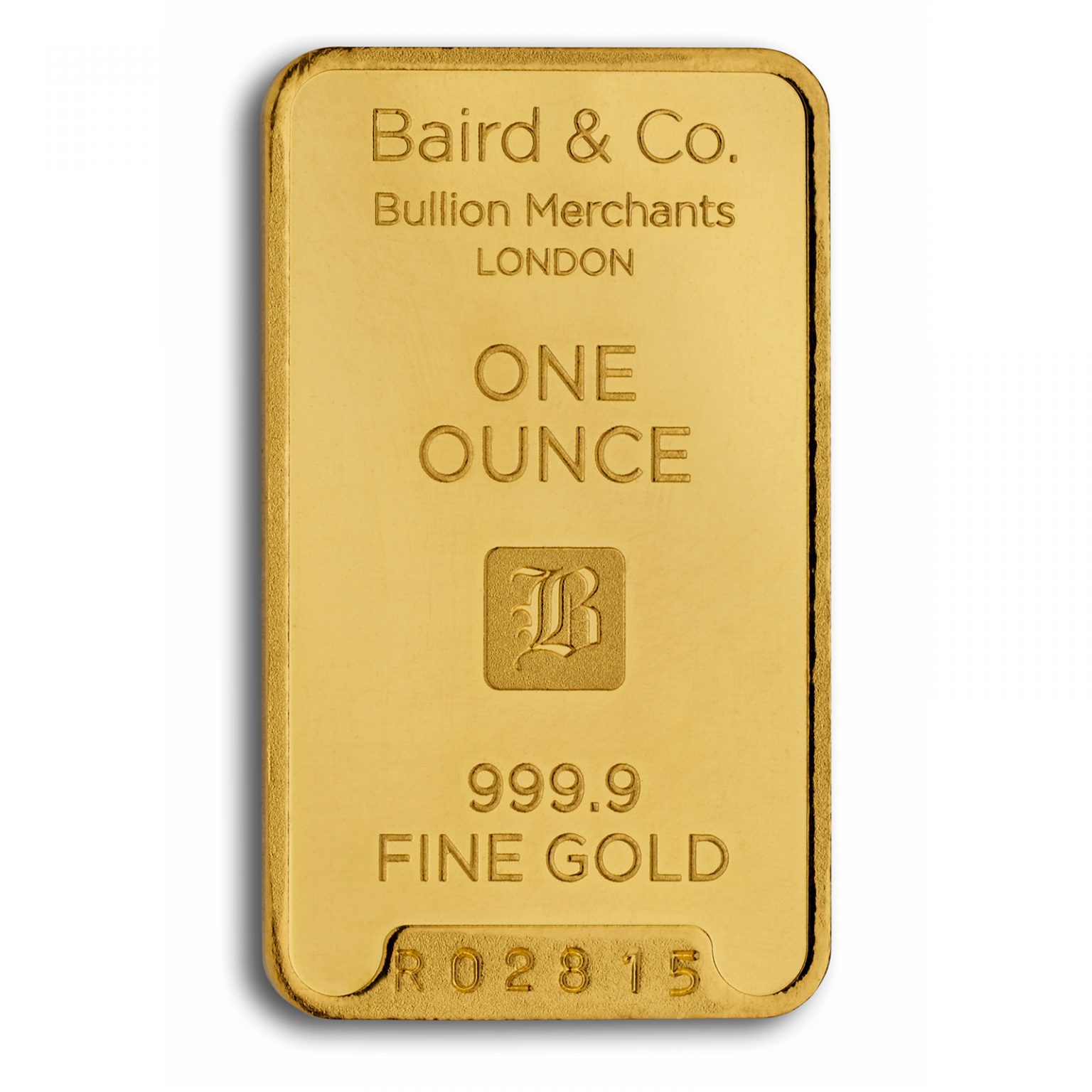 Baird & Co 1 Ounce Gold Minted Bar - Bulish Gold